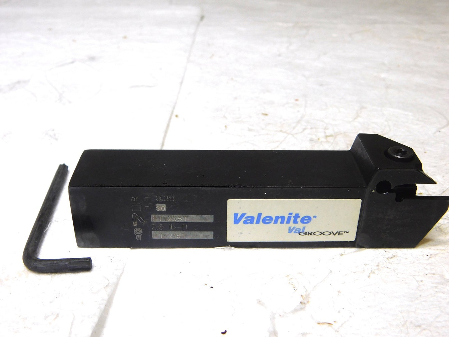 Valenite Grooving Turning Toolholder LH .118 -.130 1 Shank Dia 5 OAL 58396