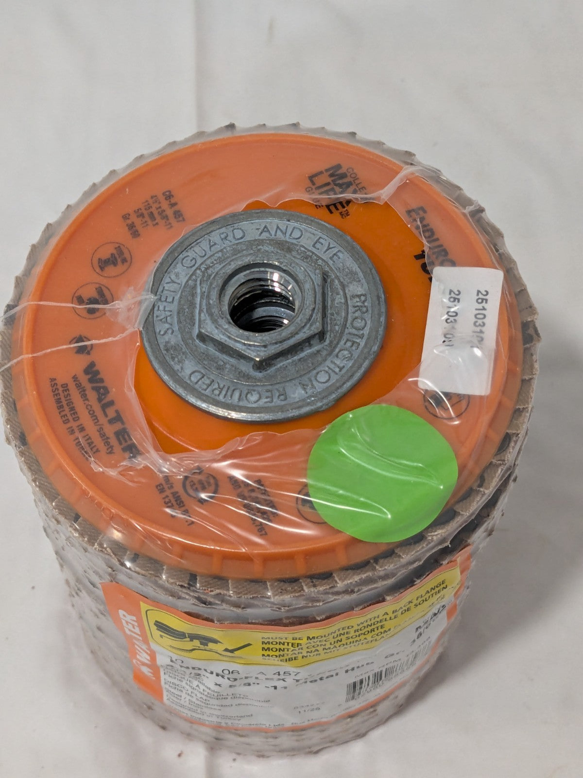 Walter Flap Disc: 4-1/2" Dia, Ceramic Alumina, Type 27 Qty 10 06A457