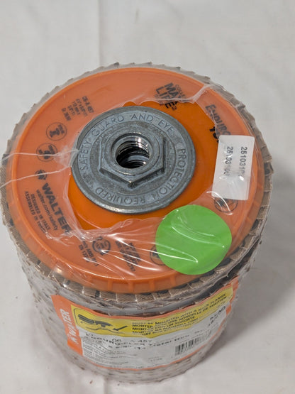 Walter Flap Disc: 4-1/2" Dia, Ceramic Alumina, Type 27 Qty 10 06A457