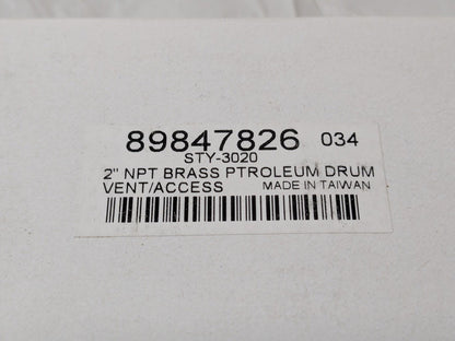 Brass Drum Vent Connection Size 2" NPSM STY-3020