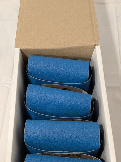 (10) Metabo Abrasive Belt: 3-9/16" Wide, 4" OAL, 80G, Zirconia Alumina 623474000