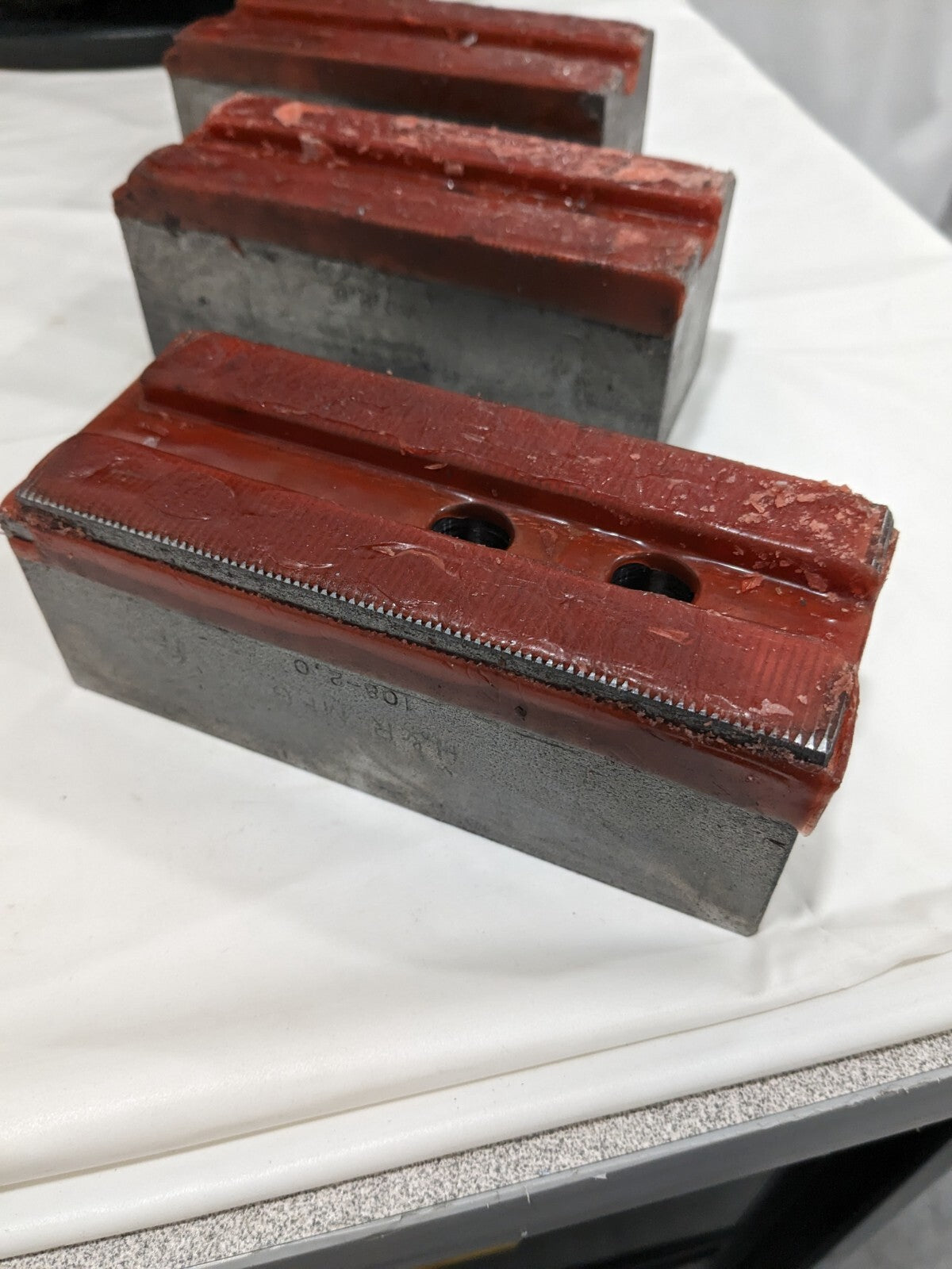 H&R Soft Lathe Chuck Jaw: Serrated 2" OAW, 2" OAH, 5-1/4" OAL Qty 3 HR-108-2.0
