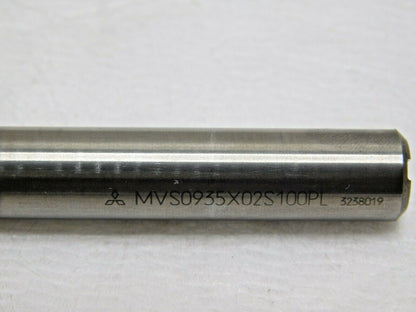 Mitsubishi Carbide Drill 0.368" Diam 145° 2FL MVS0935X02S100PL DP1020 10542