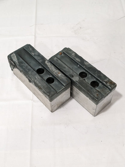 H&R Soft Lathe Chuck Jaw: Serrated 2" OAW, 5-1/4" OAL Qty 2 HR-112-2.5-A