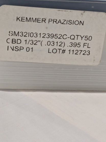 Carbide Circuit Board Drill SM32 1/32" 130D Qty 50 SM32I03123952C