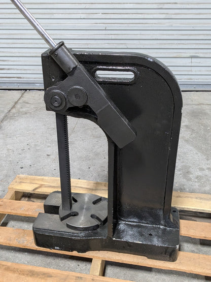 Gibraltar Heavy Duty Arbor Press 3 Ton Max. Pressure 12" Stroke 1-1/4" Ram