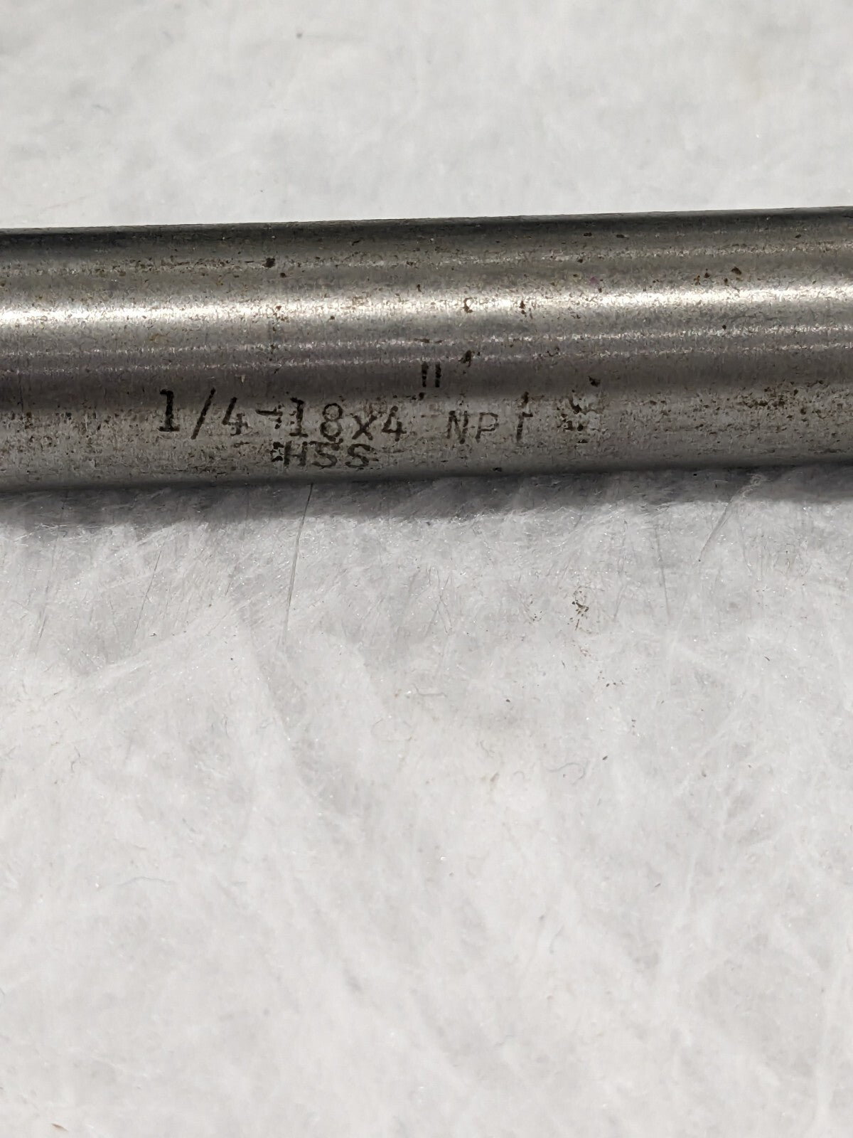 Interstate Extension Pipe Tap: 1/4-18 NPT, 4 Flutes, Plug Chamfer 04674032