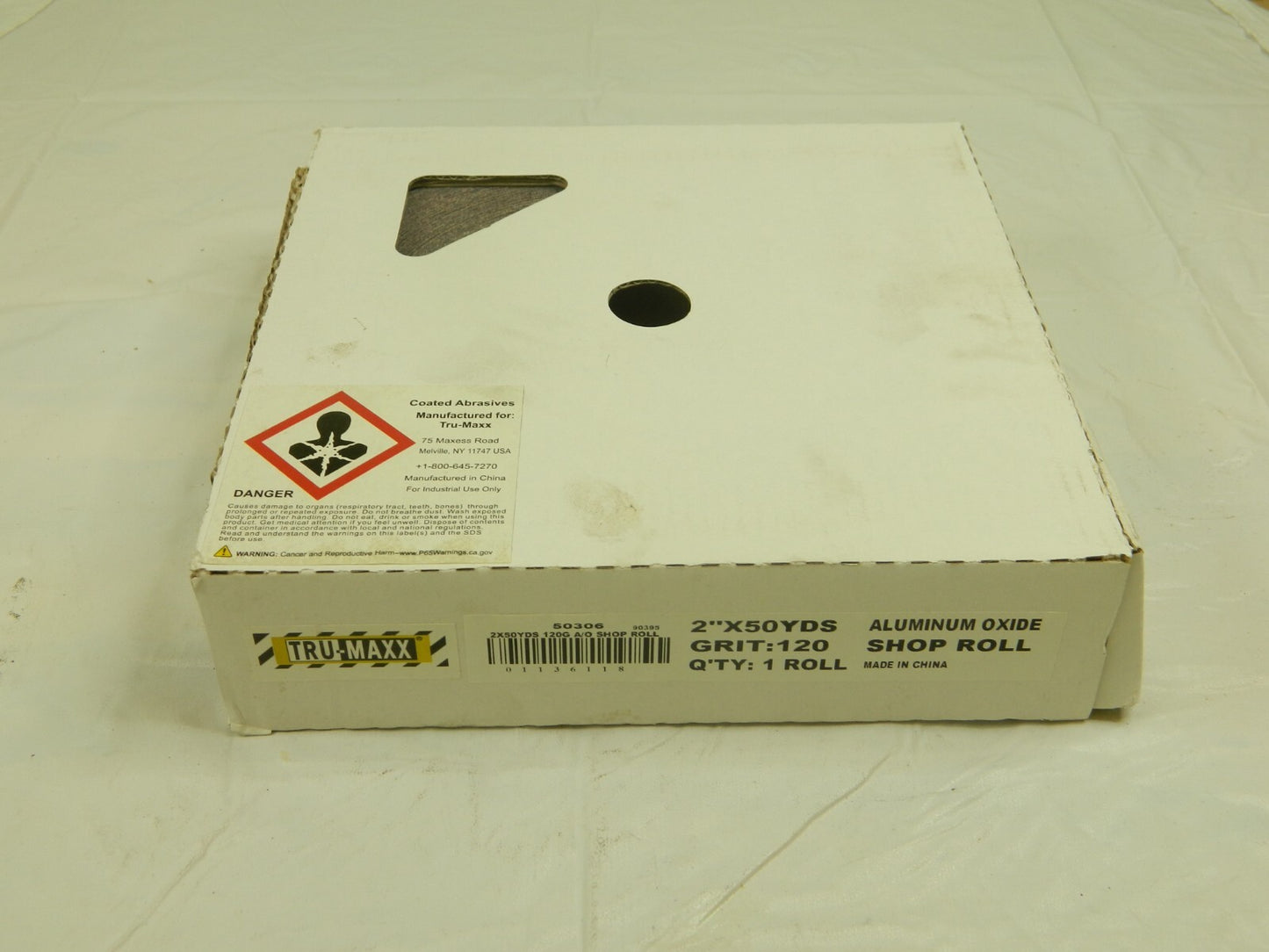 TRU-MAXX 2" x 50 Yd 120 Grit Aluminum Oxide Shop Roll 50306