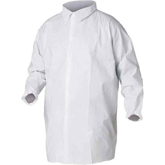 KLEENGUARD Lab Coat: Size 2X-Large, Microporous Film Laminate 44445