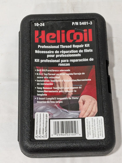 HELI-COIL Thread Repair Kit: Threaded Insert 5401-3 INCOMPLETE