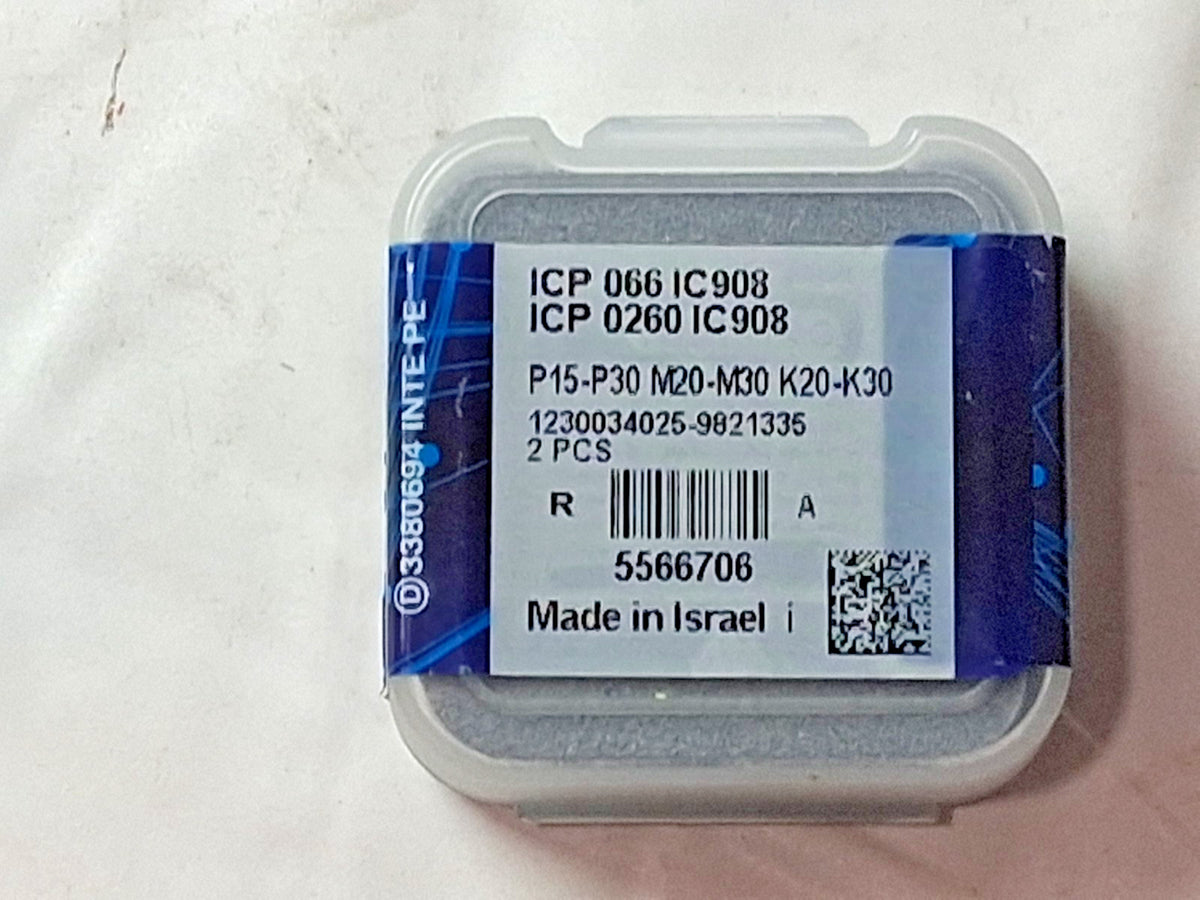 Iscar Replaceable Drill Tips 2PK ICP0259 IC908 0.2600" Dia 6.60 mm Dia 5566706