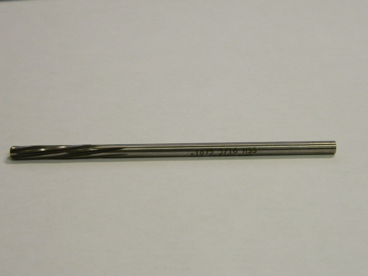 Cleveland HSS Spiral Chucking Reamer 3/16" x 1-1/8" x 4-1/2" Qty 2  C37521