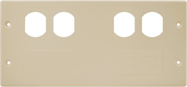 Hubbell 10.22" Long x 4-3/4" High Rectangular Raceway Plate Qty 5 HBL47472BBTTIV