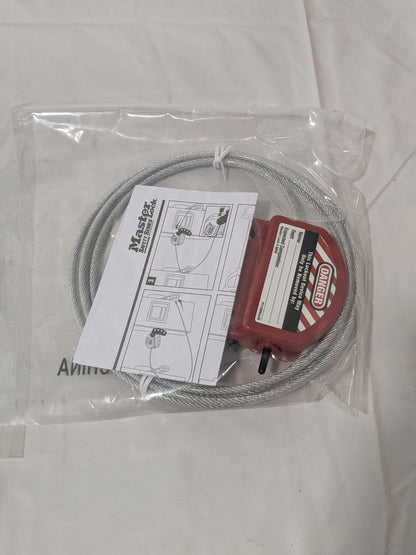 MASTER LOCK 6' Cable Length, 4 Lockout Points, Cable Lockout Qty 2 S806