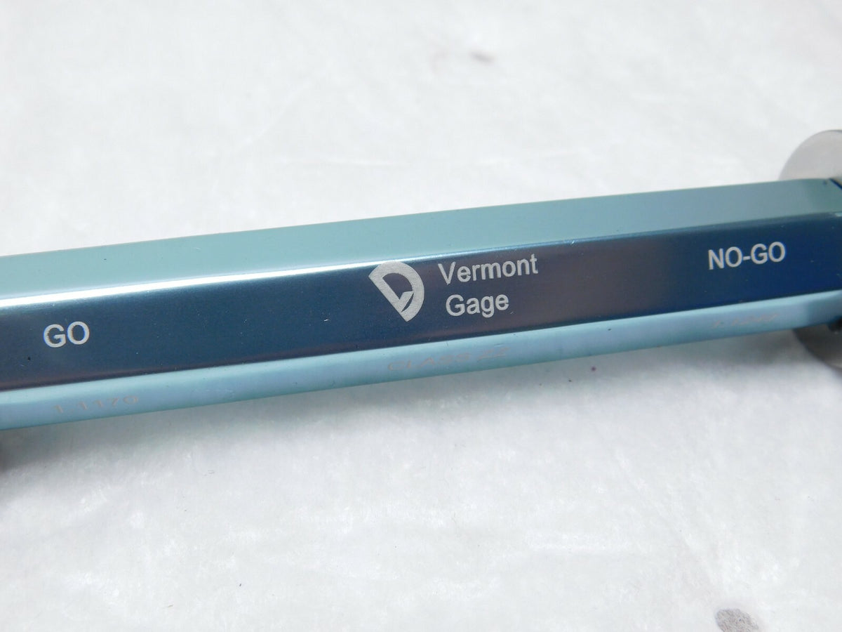Vermont Gage STL ZZ GO/NO-GO Trilock Assy 1.1170+/1.1240- 191502320
