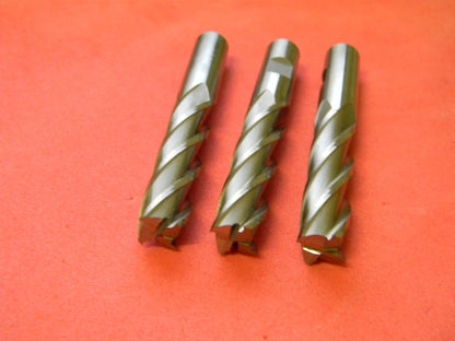 Interstate 10791040 5/8"x 5/8"x 2-1/2"x 4-5/8" 4F HSS Spiral RH M2 CC End Mills