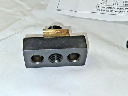 Mitee-Bite Serrated &amp; Smooth Steel Compact Style Screw Mount Toe Clamp 24106