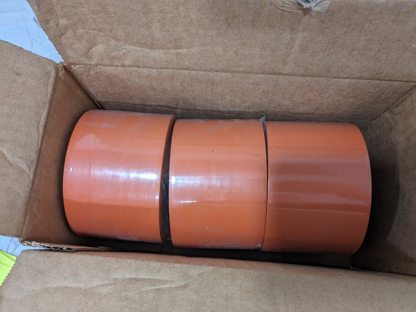 TAPE LOGIC Tape 3pk : Vinyl, Orange, Heavy Duty T93363PKO