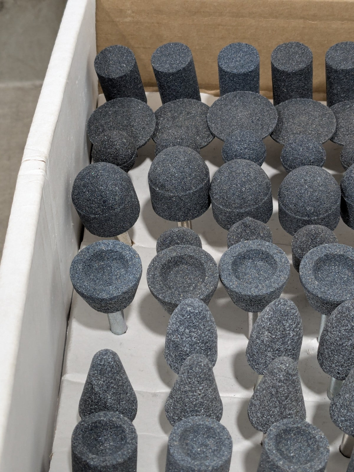 Grier 98 Pc AO Vitrified Mounted Stone Abrasive Point Set KIT-1/4-BLUE100