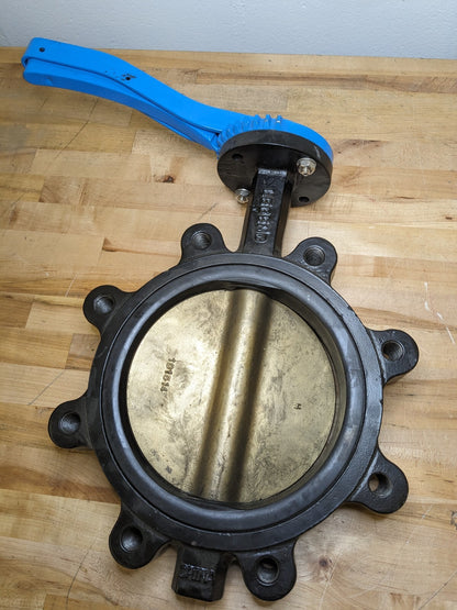 Legend Valve 8" Lug Type Butterfly Valve w/ Lever Handle 116-607 Damaged