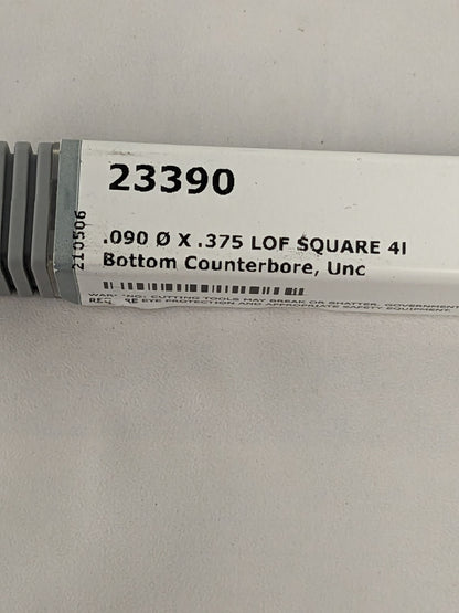Harvey Tool Solid Carbide Counterbore 0.09 Cut Diam, 3/8 Flute Length 23390