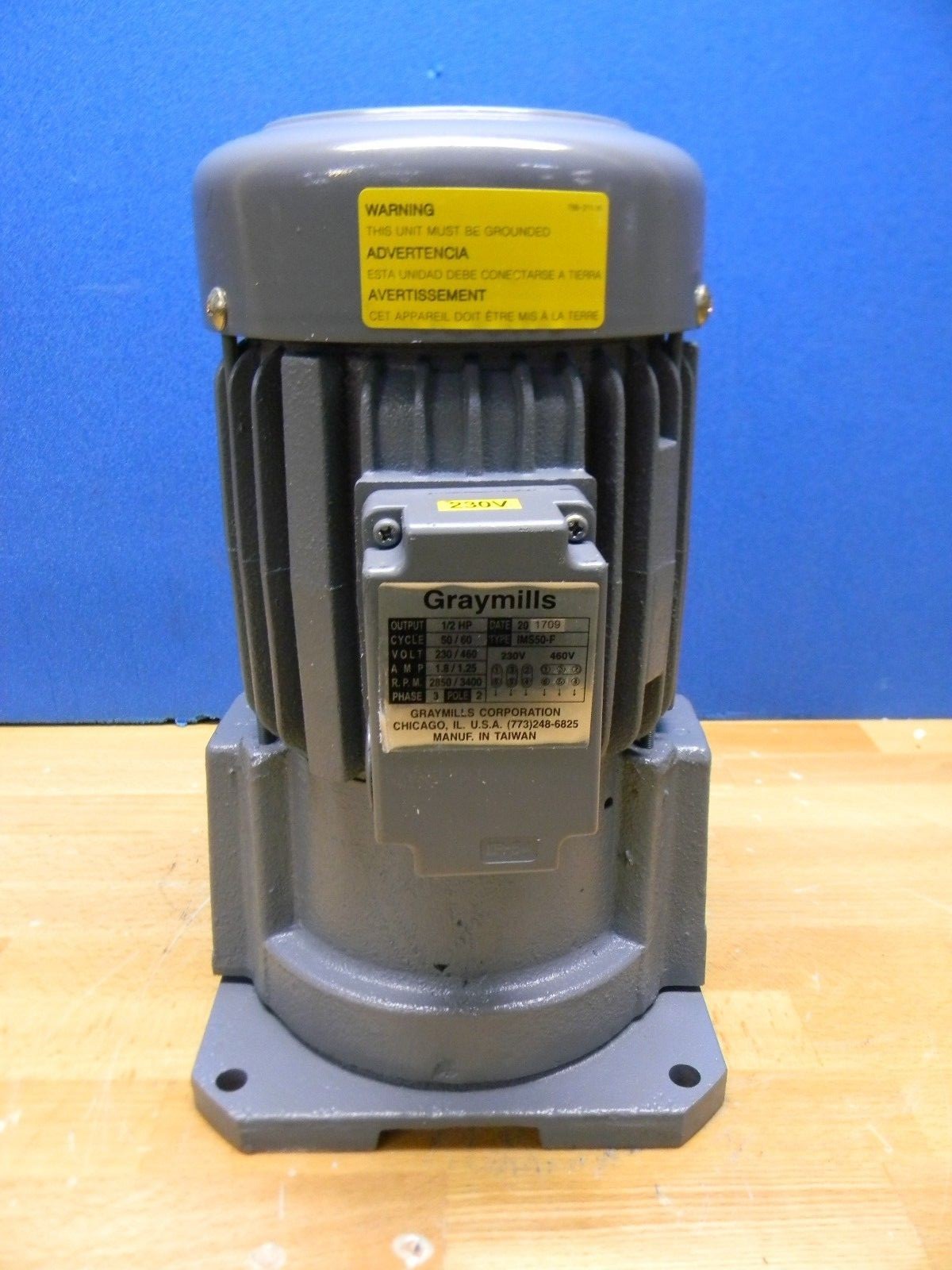 Graymills 1/2 HP Cast Iron Suction Machine Recirculating Pump 230/460V REPAIR
