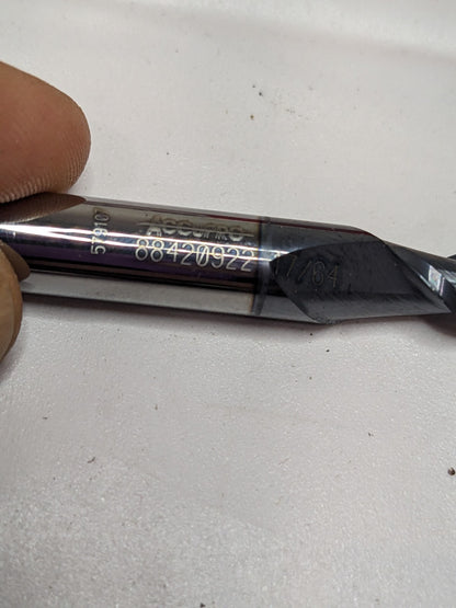 ACCUPRO Ball End Mill: 0.2656 Dia, 0.5 LOC, 2 Flute 88420922
