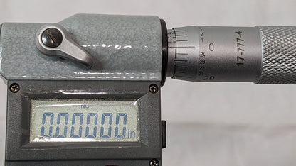 SPI Digital Deep Throat Micrometer  0-1" Range X 6" Throat Depth 17-777-4