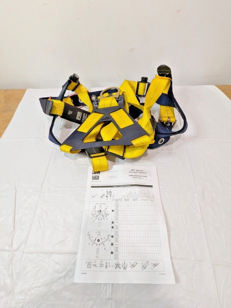 3 DBI-SALA Delta Vest-Style Harness XL 1101252 7100231999
