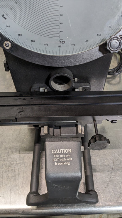 FOWLER Optical Comparator 12 Screen Dia Horizontal 53-900-000 Incomplete