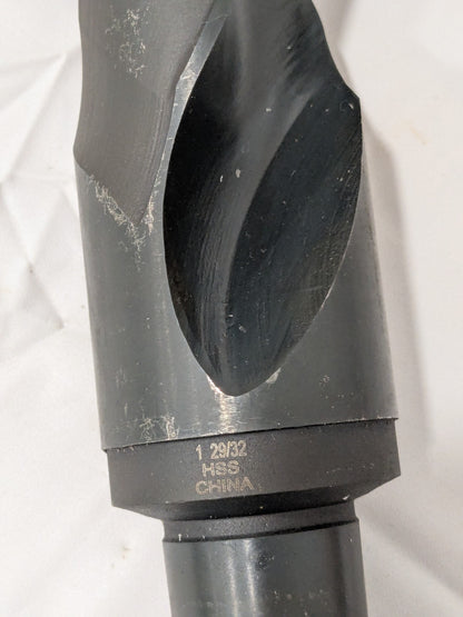Taper Shank Drill Bit: 1-29/32" Dia, 4MT, 118 ° Point, High Speed Steel 01541580