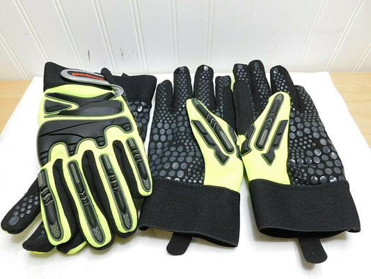 2 PAIRS Honeywell Winter Impact Gloves Black/Yellow Size Medium/8 MPCT1000HD/8M