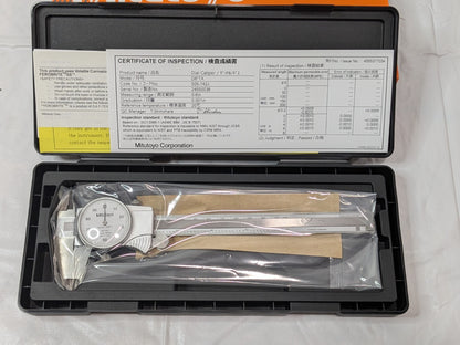 Mitutoyo Dial Caliper 0 to 6" Range D6 " TX 505-742J