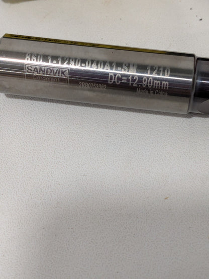 Sandvik Solid Carbide Screw Machine Drill Bit 12.9mm 140° Spiral Flute 7782476