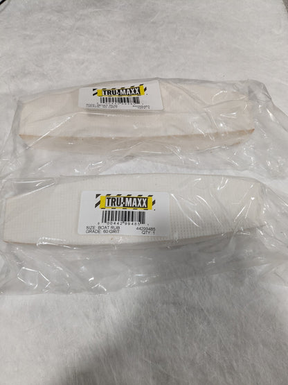 TRU-MAXX Boat Polishing Stone: Aluminum Oxide, 9" OAL 60 Grit Qty 2 4429948
