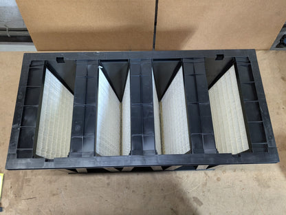 Pro Source V-Bank Mini-Pleat Air Filter w/ Plastic Frame 24 x 12 x 12 MERV 11