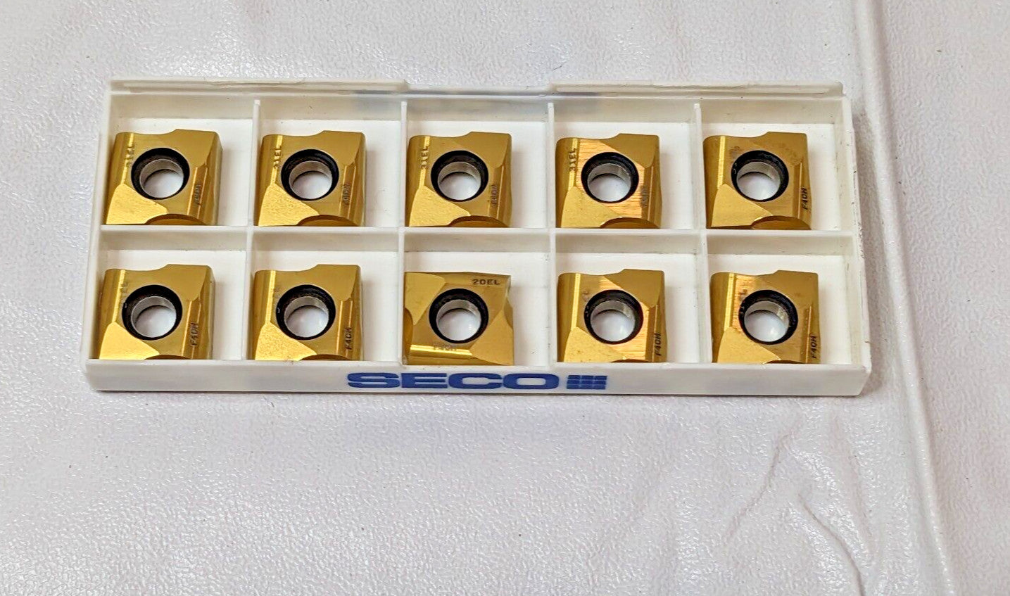 Seco Carbide Milling Inserts TiAlN & TiN SNHQ120531EL2-M07 F40M Qty 10 02509346