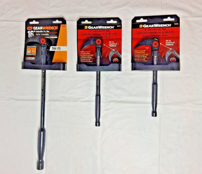 GEARWRENCH Steel Indexing Pry Bars Set of 3 8"/10"/16" OAL 82301D