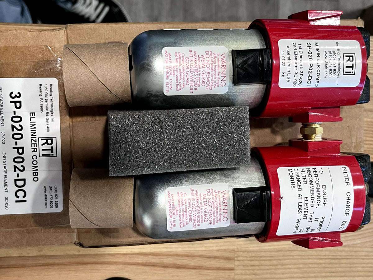 RTI Eliminizer 1/4" 20 SCFM Air Dryer/Filter Unit 3P-020-P02-DCI
