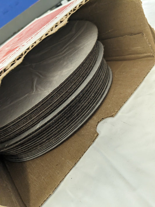 3M PSA Disc: 8″ Disc Dia, 50 Grit, Aluminum Oxide qty 39 7100168272