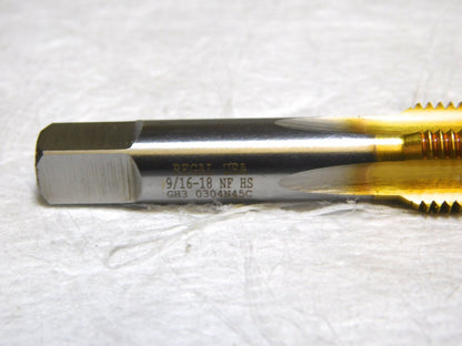Regal Cutting Tools Straight Flute STD Hand Tap 9/16-18 UNF 3-19/32 L 008552AS25