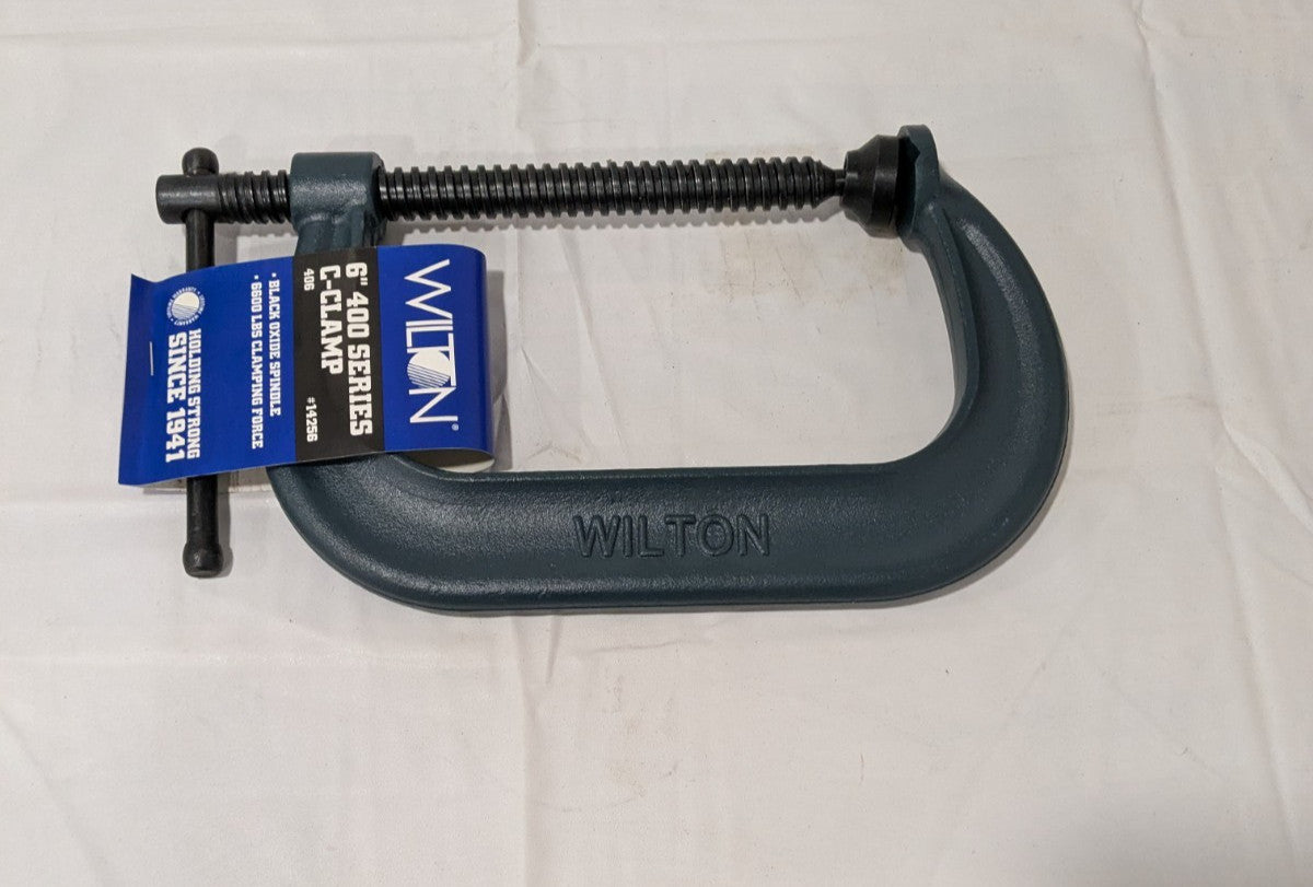 WILTON C-Clamp: 6-1/16" Max Opening, 4-1/8" Throat Depth 14256