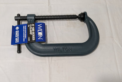 WILTON C-Clamp: 6-1/16" Max Opening, 4-1/8" Throat Depth 14256