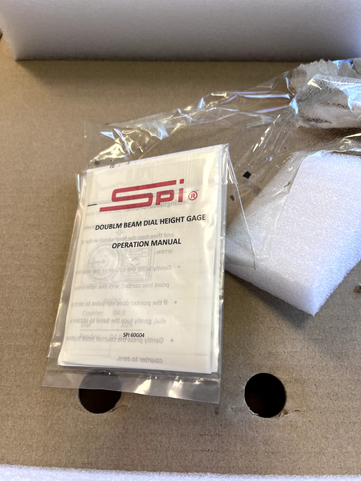 SPI 18" Stainless Steel Dial Height Gage damaged