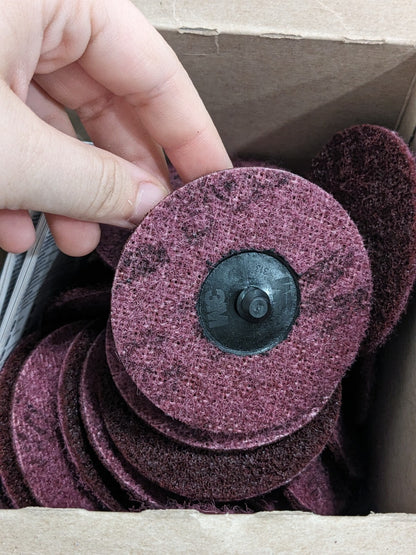 3M Quick-Change Discs 25pk Roloc TR 3" Dia Aluminum Oxide Non-Woven 7000000755