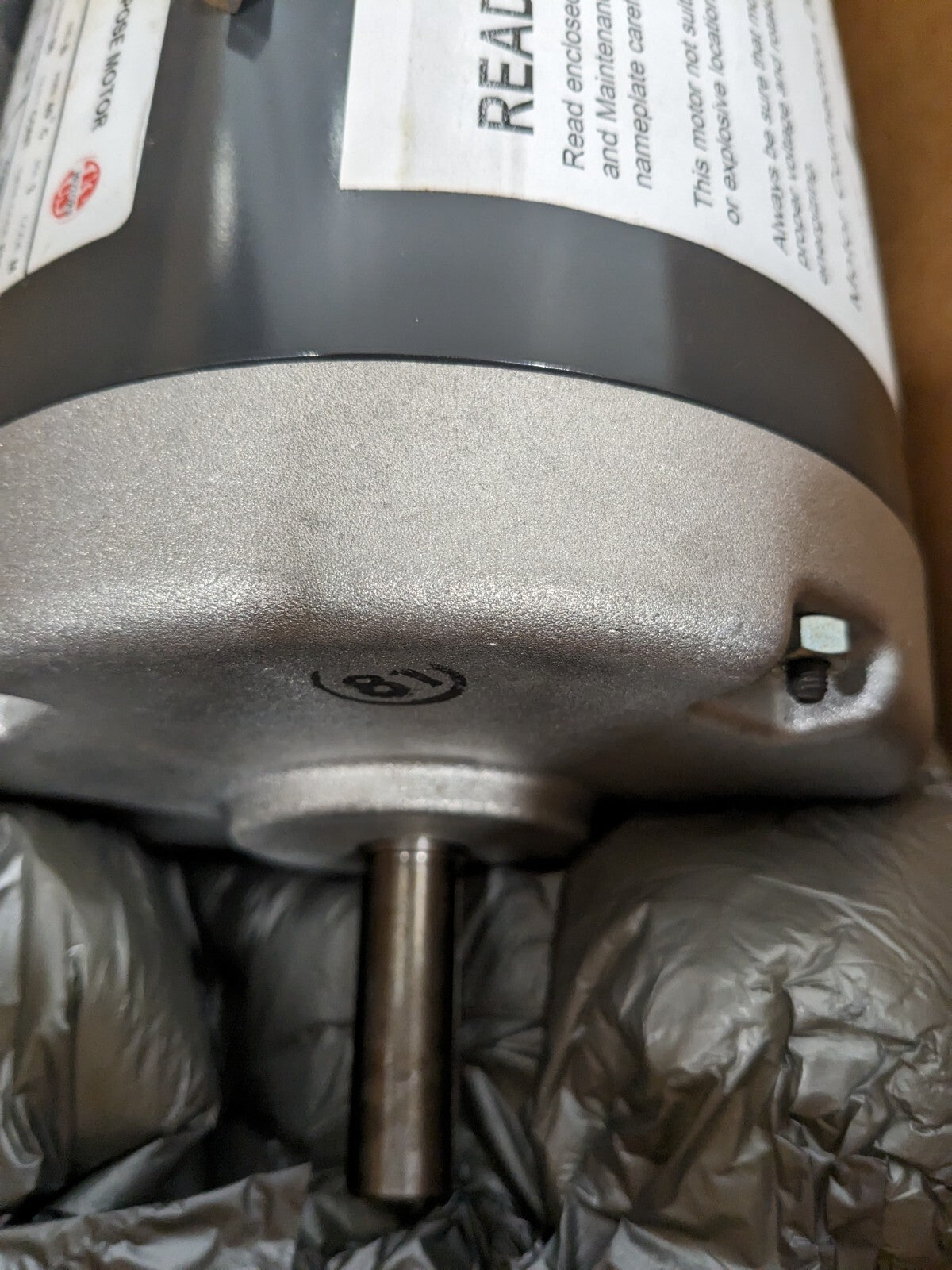 US Motors Emerson 1/3HP General Purposes TENV Motor 230/460V 3PH TN13S2B