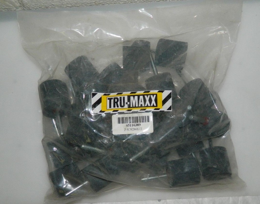Tru-Maxx Aluminum Oxide Mounted Point 1-1/2 x 1-1/2" QTY 25  W238