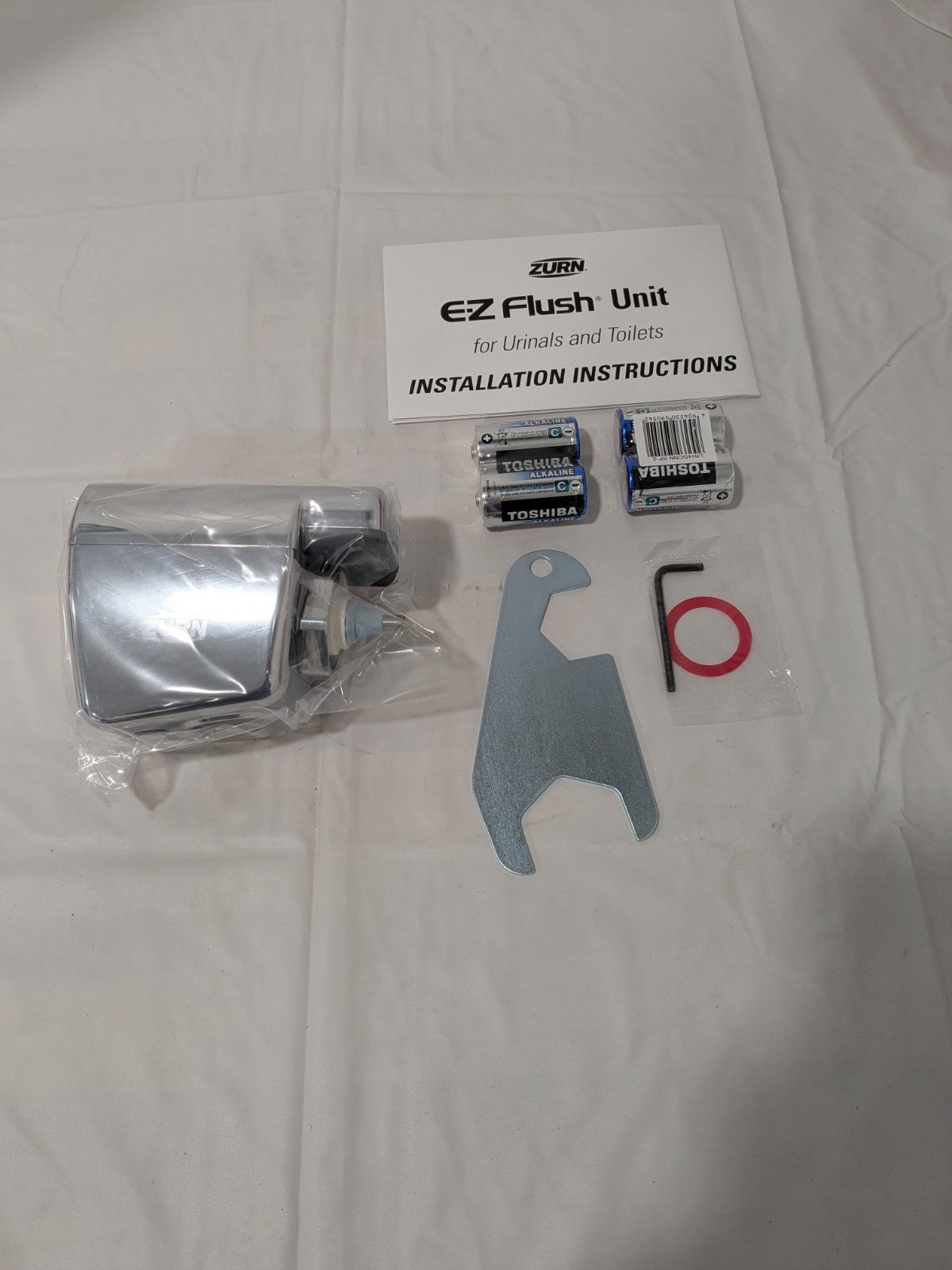 Zurn EZ Flush Sensor Retrofit Kit Automatic Flushing Valve Chrome Cover ZERK-CPM