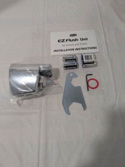 Zurn EZ Flush Sensor Retrofit Kit Automatic Flushing Valve Chrome Cover ZERK-CPM