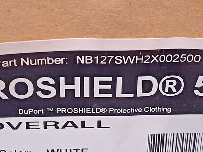Dupont Disposable Protection Coveralls QTY25 Size 2XL NB127SWH2X002500